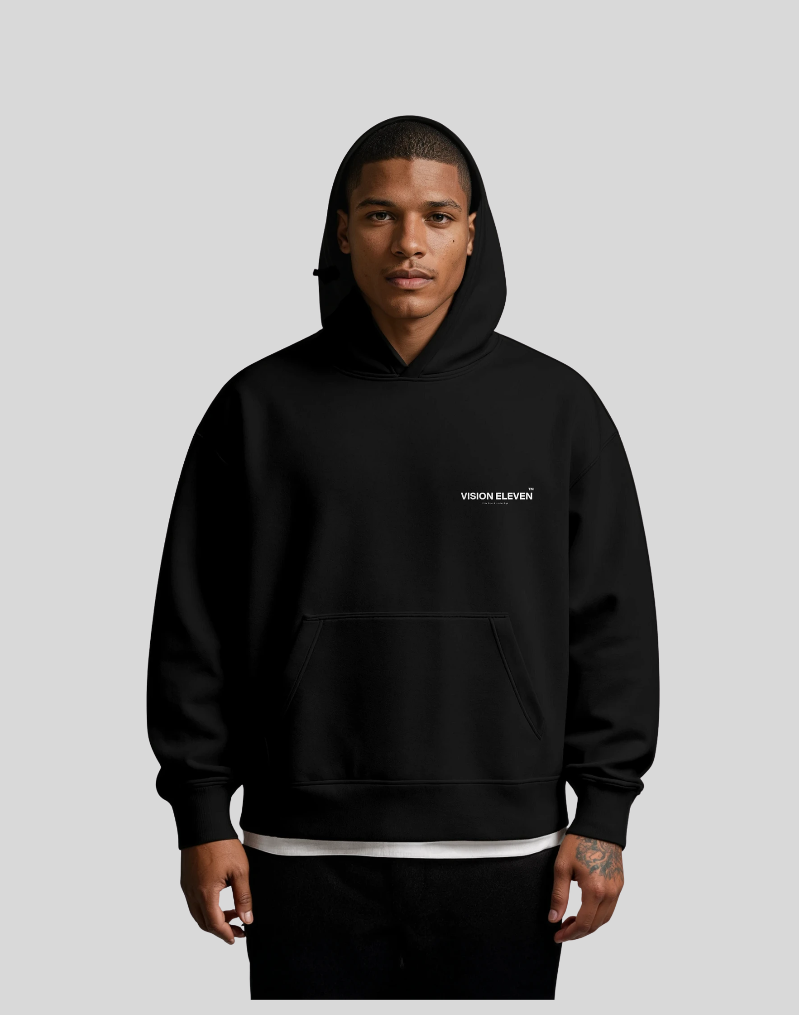 Basic hoodie Zwart