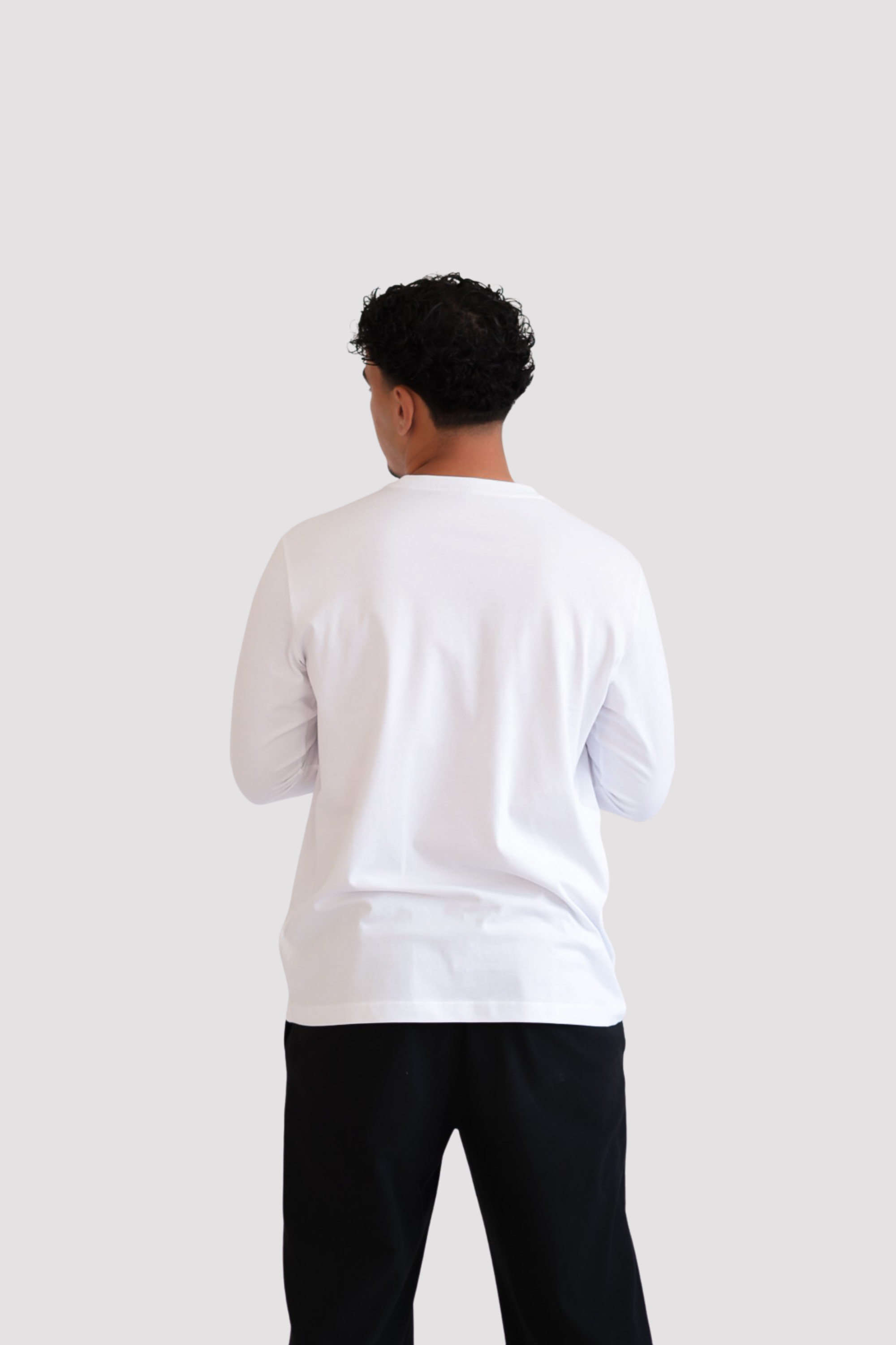 Langarmshirt weiß