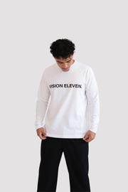Langarmshirt weiß
